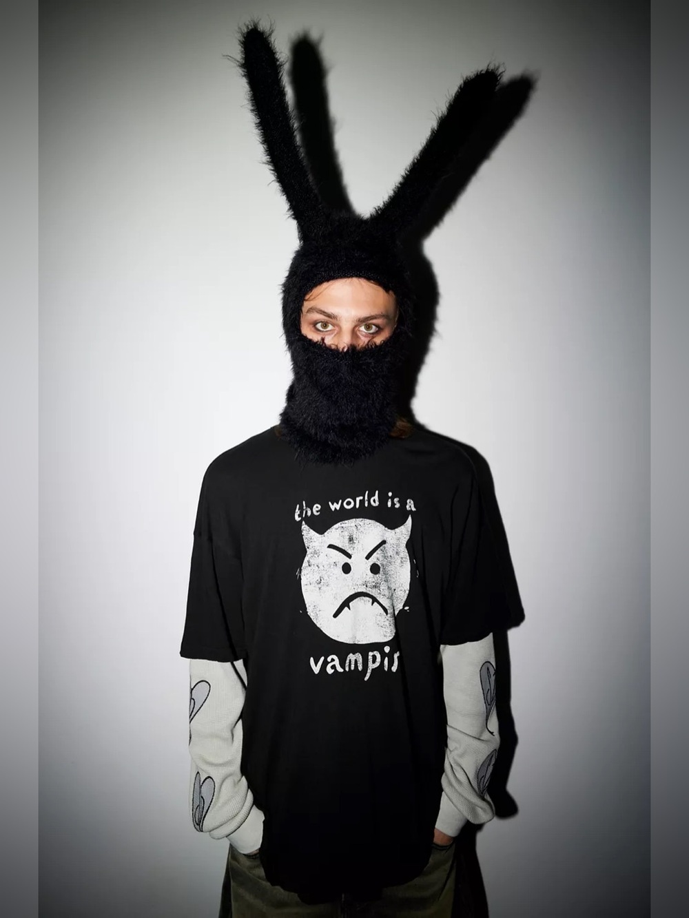 Urban Outfitters Bunny Ear Balaclava